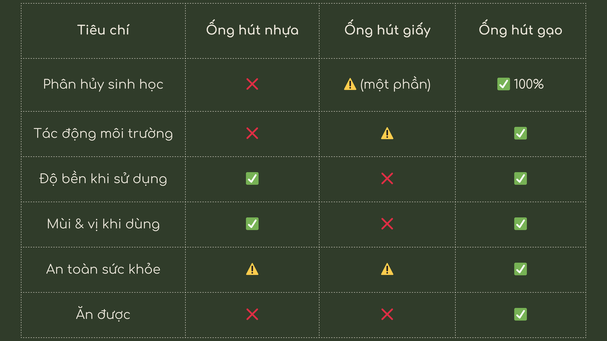 Comparaison entre les pailles en riz, les pailles en papier et les pailles en plastique